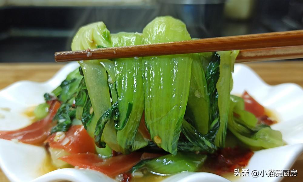 【素炒小油菜】做法步驟圖 營養味美 特別解膩好吃-起舞食譜網