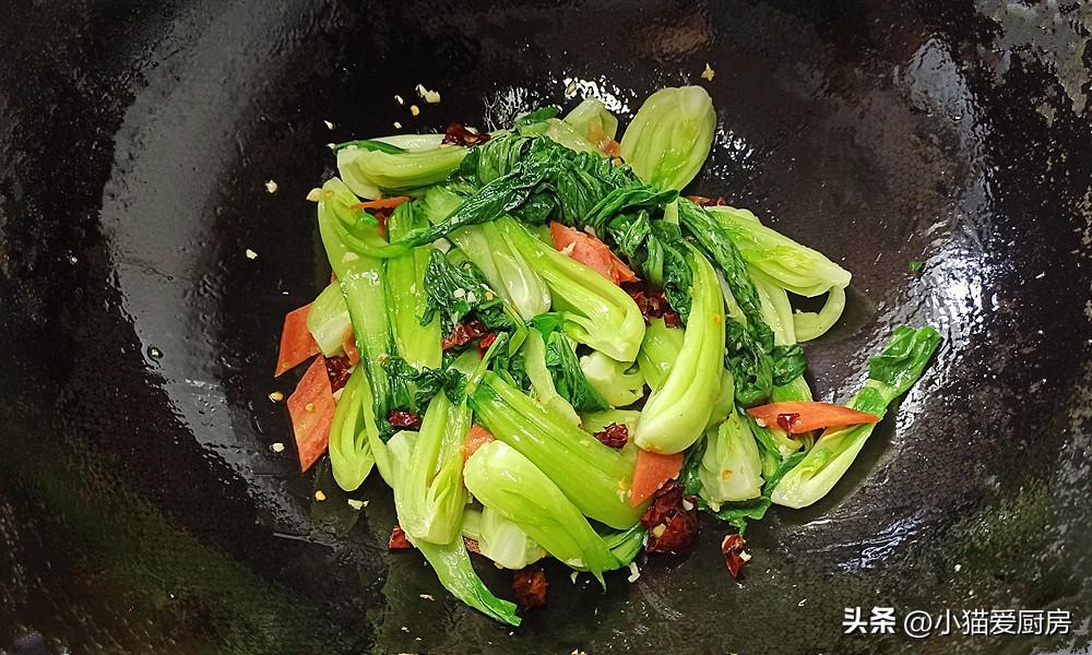 圖片[9]-【素炒小油菜】做法步驟圖 營養味美 特別解膩好吃-起舞食譜網