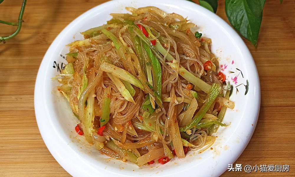 圖片[2]-【青菜頭拌粉絲】做法步驟圖 味道酸辣爽口還開胃 過年用來解-起舞食譜網