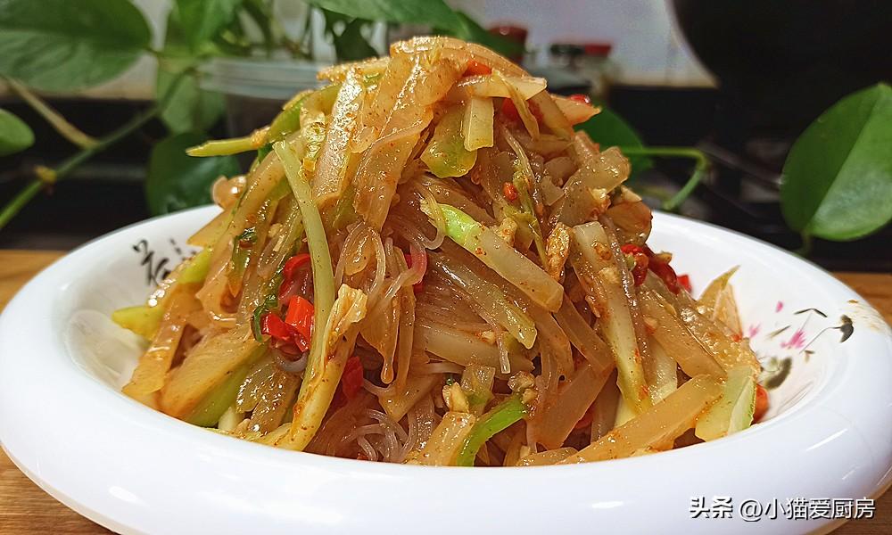 圖片[3]-【青菜頭拌粉絲】做法步驟圖 味道酸辣爽口還開胃 過年用來解-起舞食譜網