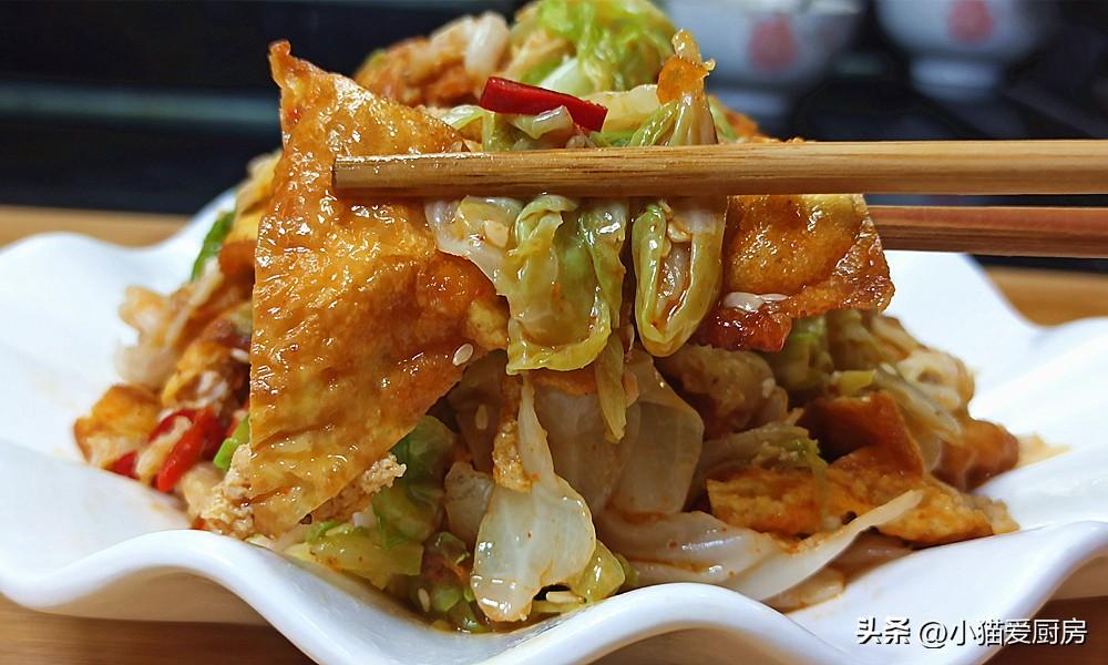 圖片[1]-【煎雞蛋拌包菜】做法步驟圖 酸辣脆爽 比大魚大肉還好吃-起舞食譜網