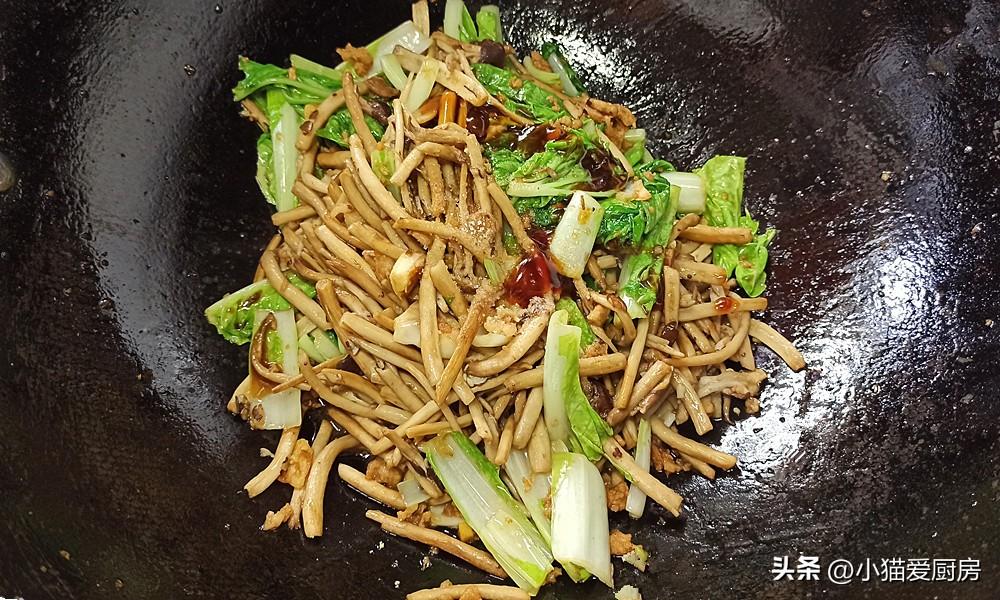 圖片[11]-【小白菜肉末茶樹菇】做法步驟圖 特別好吃 湯汁泡飯也特別香-起舞食譜網
