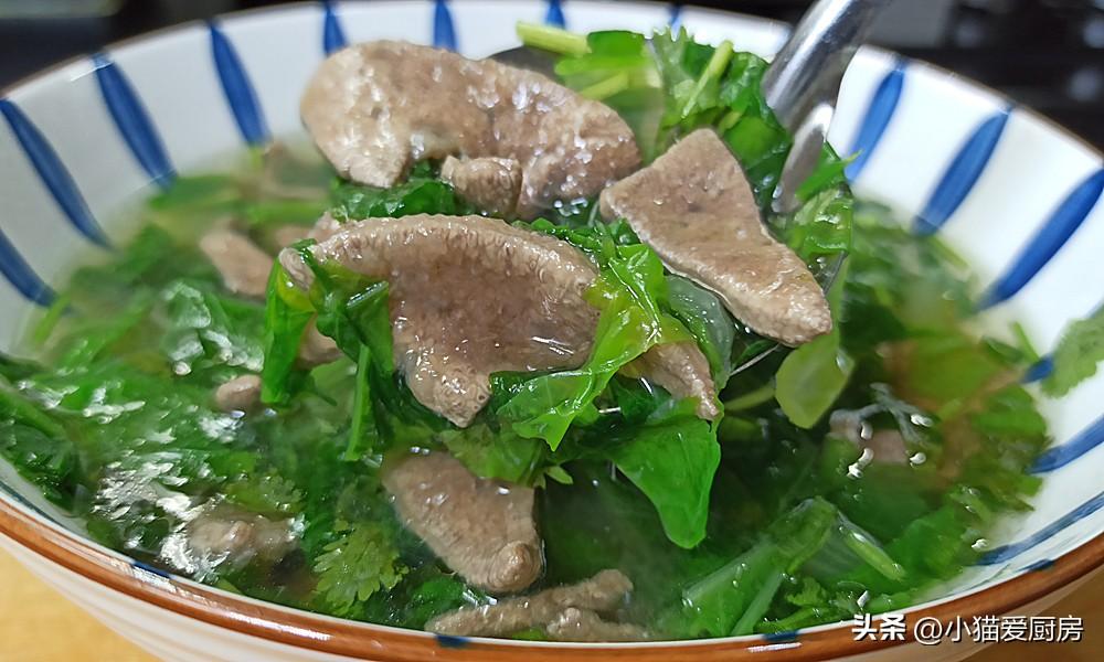 【小白菜豬肝湯】做法步驟圖 營養味美無腥味 特別好喝-起舞食譜網