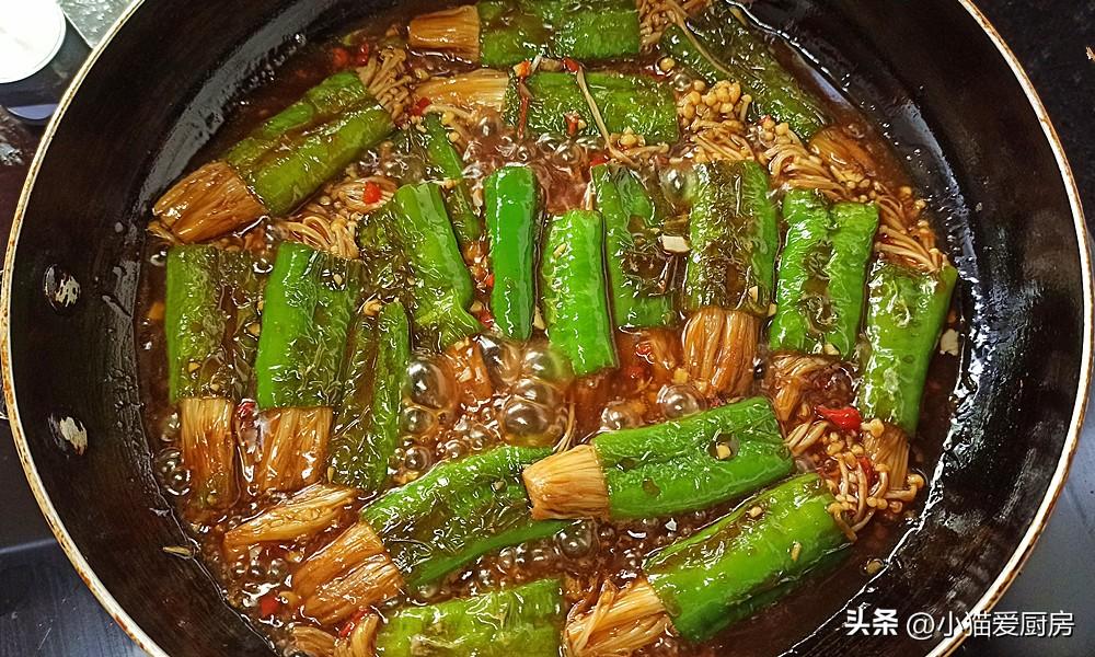 圖片[12]-【虎皮尖椒金針菇】做法步驟圖 香辣過癮 一次能吃3碗飯-起舞食譜網