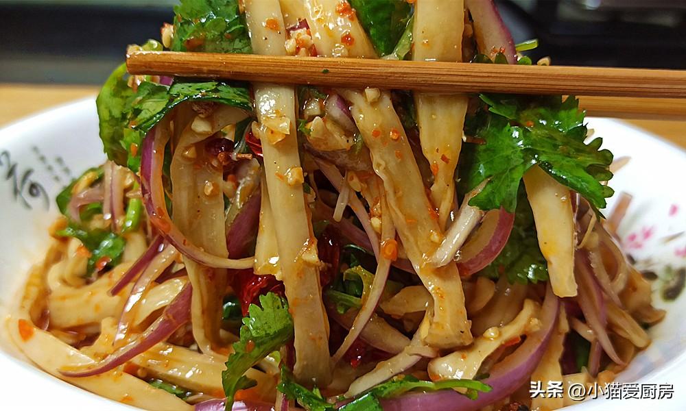 【熗拌杏鮑菇】做法步驟圖 營養好吃超下飯 上桌一盤根本不夠-起舞食譜網