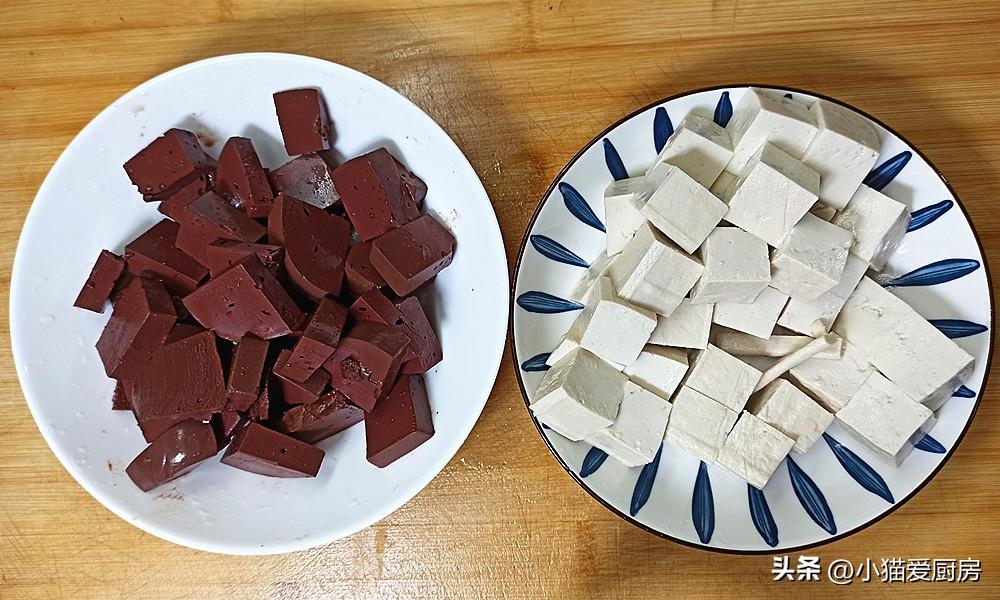 圖片[4]-【韭菜燒汁血豆腐】做法步驟圖 鮮香嫩滑營養味美 是不錯的下-起舞食譜網