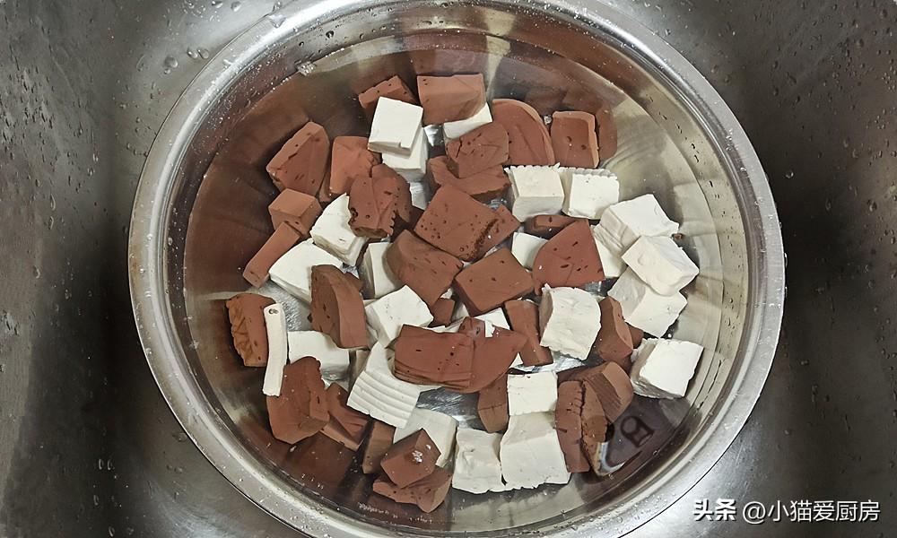 圖片[7]-【韭菜燒汁血豆腐】做法步驟圖 鮮香嫩滑營養味美 是不錯的下-起舞食譜網