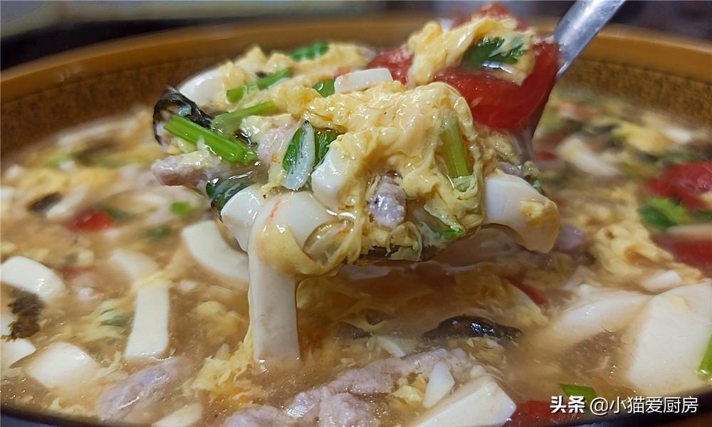 圖片[1]-【雞蛋豆腐肉絲湯】做法步驟圖 味美營養 大人小孩都喜歡-起舞食譜網