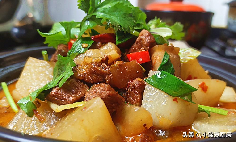 圖片[1]-【白蘿卜燒肉】做法步驟圖 制作簡單 成菜鮮甜入味開胃好吃老-起舞食譜網