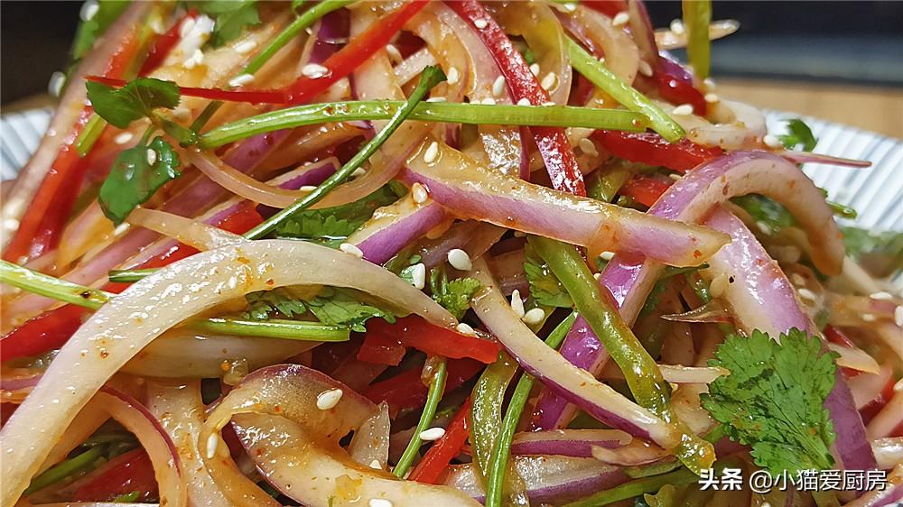 圖片[1]-【涼拌洋蔥】做法步驟圖 放點調料一拌 幾分鐘就好了-起舞食譜網