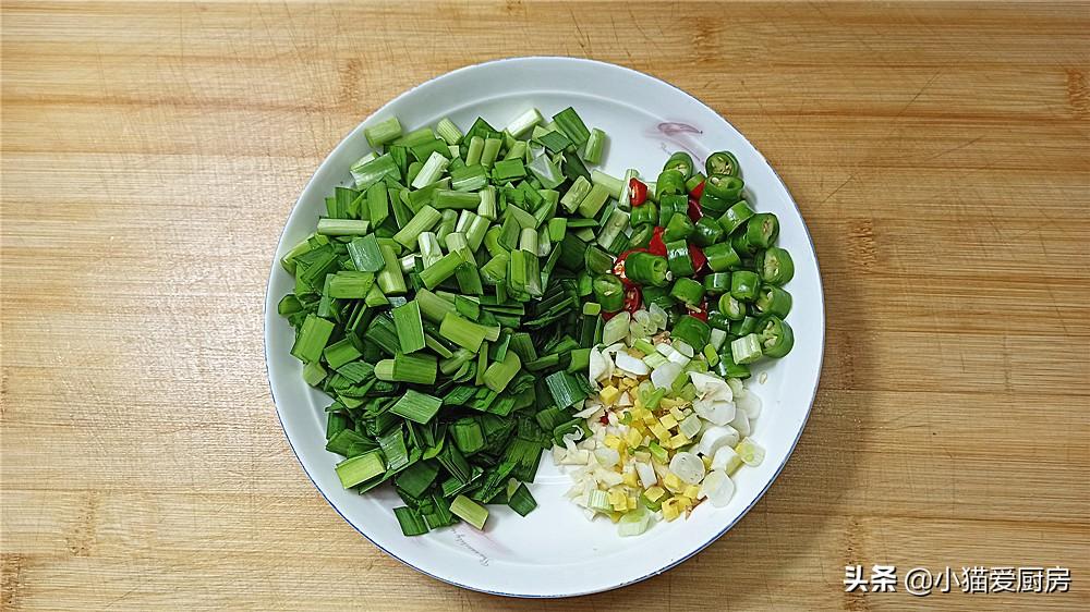 圖片[5]-【韭菜雞蛋炒肉】做法步驟圖 鮮香微辣 開胃下飯-起舞食譜網