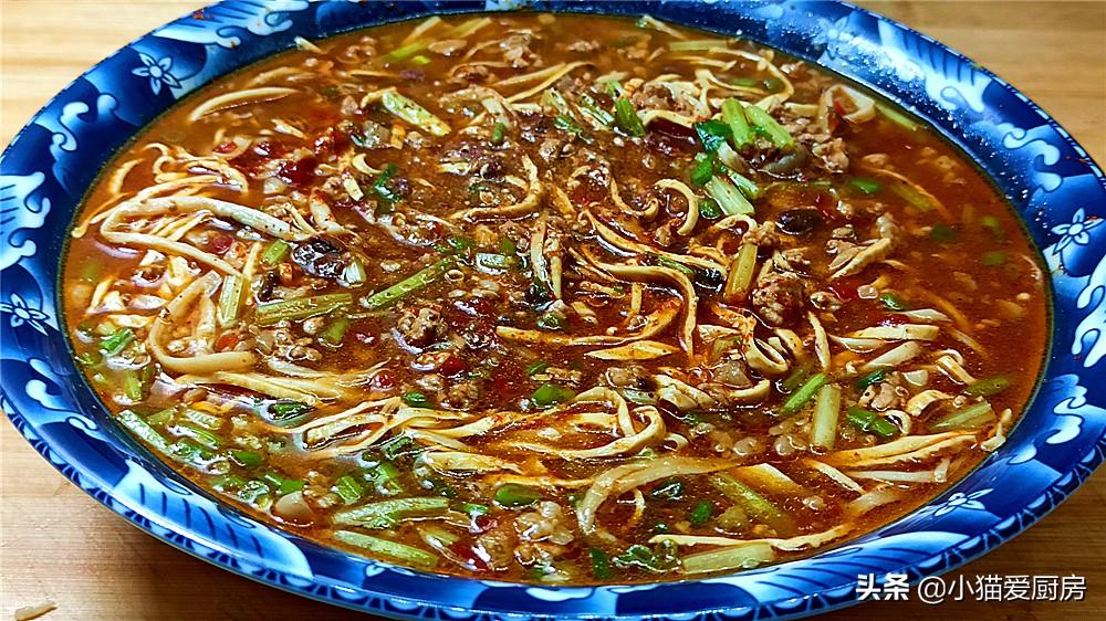 圖片[1]-【家常燒豆腐皮】做法步驟圖 成菜酸辣開胃鮮香滑燙-起舞食譜網