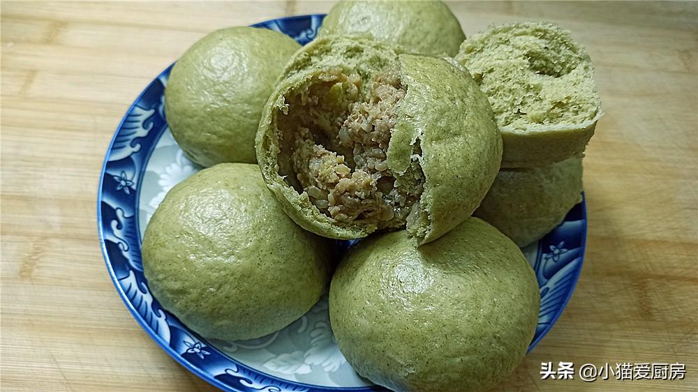 【發(fā)面青團】做法步驟圖 其實做成饅頭和包子也不錯-起舞食譜網(wǎng)