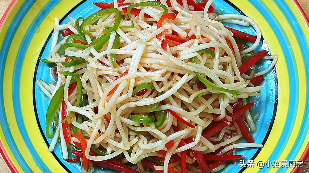 圖片[11]-【生拌綠豆芽】做法步驟圖 2元錢塊做一大盤 好吃解膩-起舞食譜網