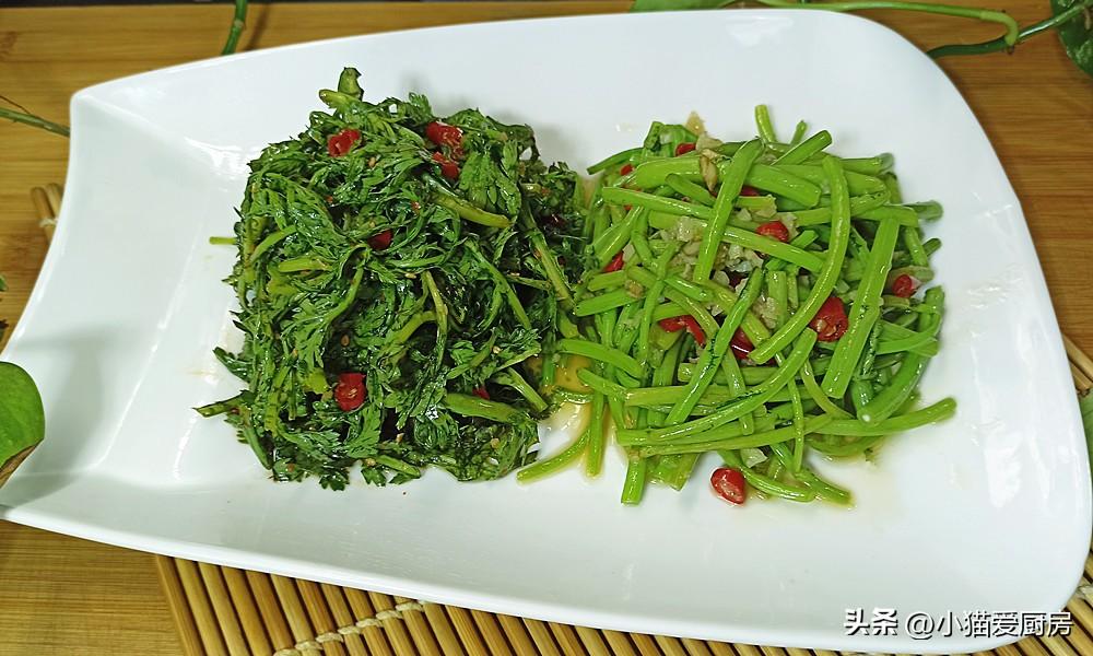 圖片[2]-【茼蒿兩吃】做法步驟圖 不同味道 特別爽口解膩-起舞食譜網