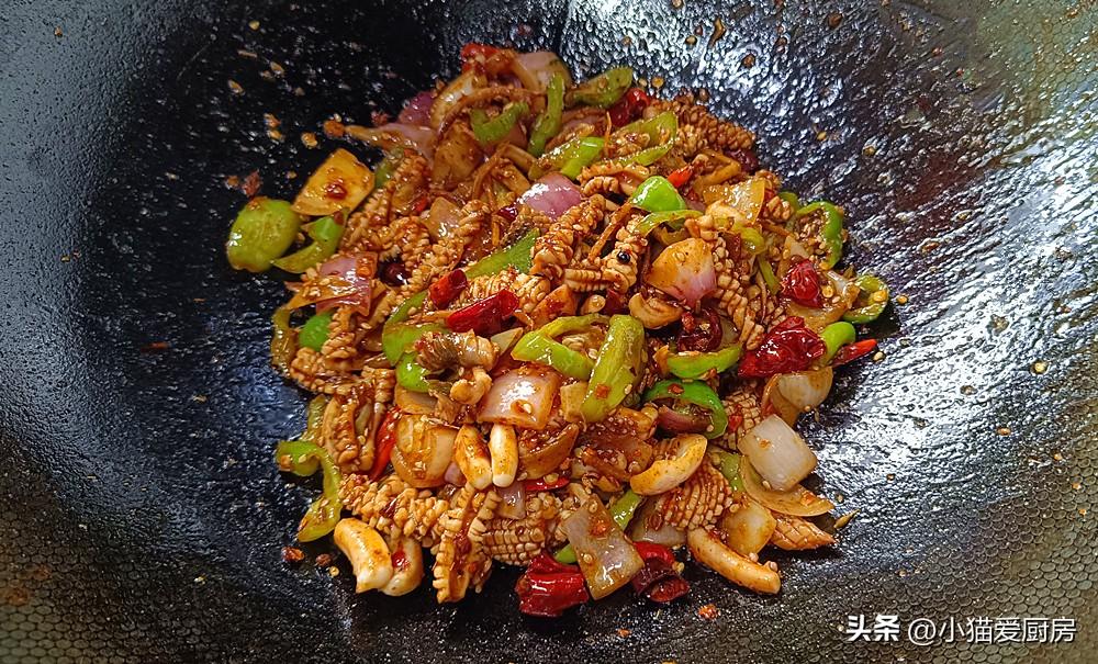 圖片[10]-【孜然香辣魷魚】做法步驟圖  特別好吃過癮-起舞食譜網