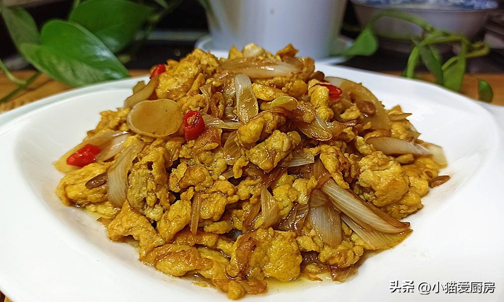 圖片[1]-【蔥爆雞蛋】做法步驟圖 滑嫩不腥 妥妥的下飯菜-起舞食譜網