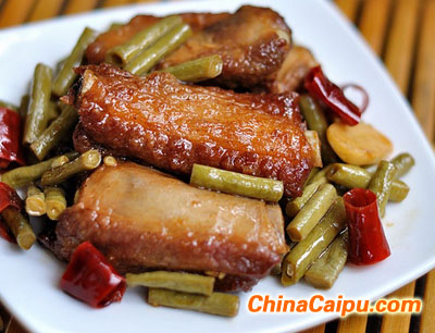 酸豆角炒肋排(2)