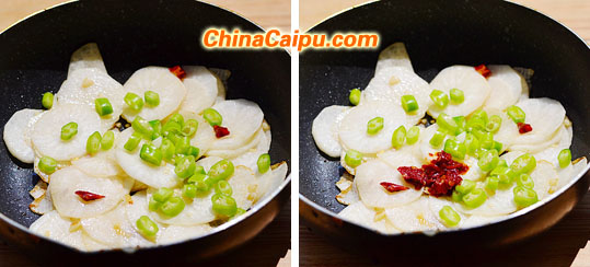 白蘿卜辣炒五花肉