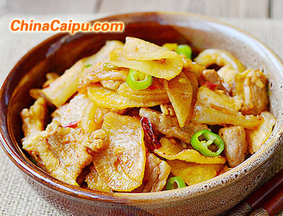 白蘿卜辣炒五花肉