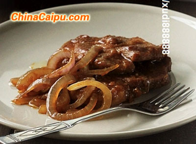 洋蔥燒豬扒