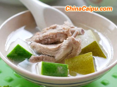 圖片[1]-帶皮冬瓜排骨湯的做法,帶皮冬瓜排骨湯怎么做-起舞食譜網