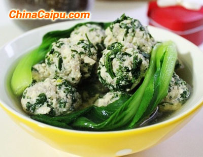 薺菜豆腐丸子湯的做法 薺菜豆腐丸子湯怎么做-起舞食譜網