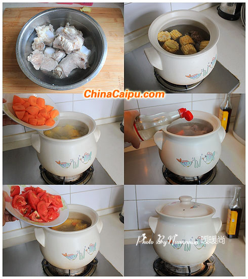 圖片[3]-玉米胡蘿卜豬骨湯的做法 玉米胡蘿卜豬骨湯怎么做-起舞食譜網