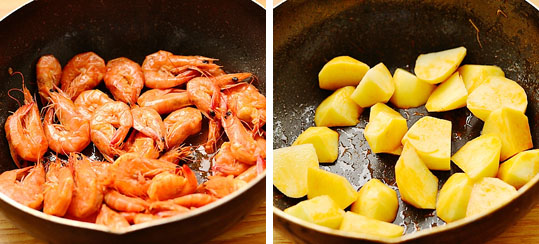 脆皮蝦辣炒土豆