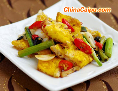 圖片[1]-豆豉荷包蛋-起舞食譜網