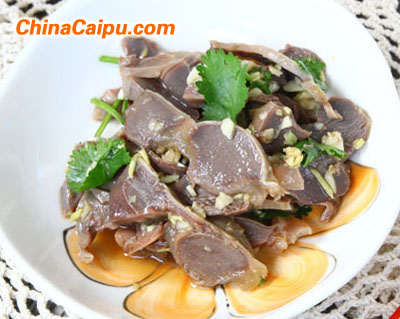 起舞食譜網-涼拌鴨胗的做法 涼拌鴨胗怎么做好吃