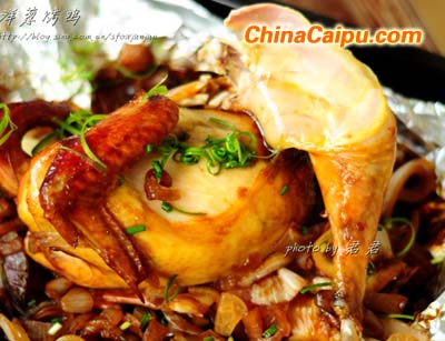 洋蔥烤雞的做法 洋蔥烤雞怎么做好吃-起舞食譜網