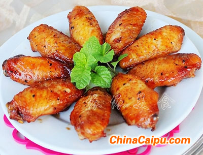 叉燒醬黑椒烤雞翅的做法 叉燒醬黑椒烤翅怎么做-起舞食譜網