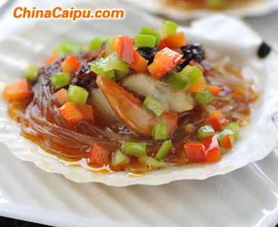 豉汁粉絲蒸扇貝