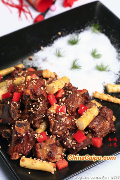 竹筍燒排骨-起舞食譜網(wǎng)