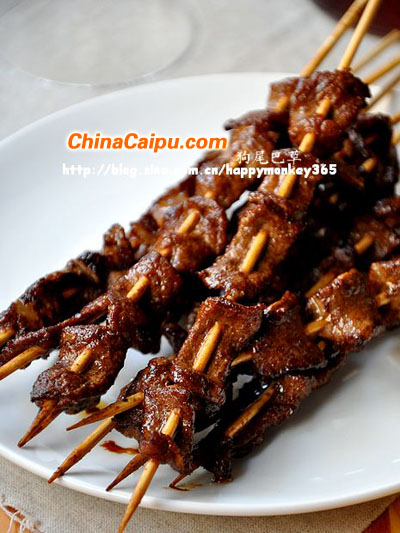 沙茶醬烤牛肉串