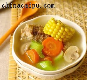 田園蔬菜龍骨湯-起舞食譜網(wǎng)