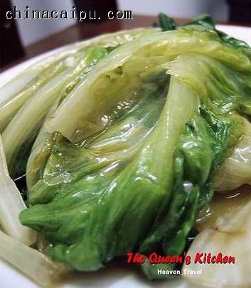 鮑魚汁炒生菜-起舞食譜網