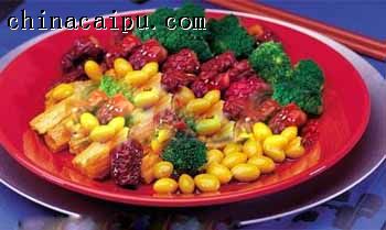 銀杏紅棗炒鮮竹