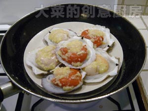 蒜蓉粉絲蒸扇貝