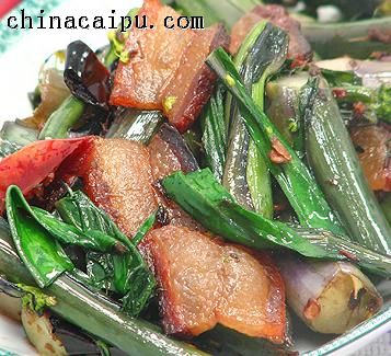 臘肉紫菜苔-起舞食譜網