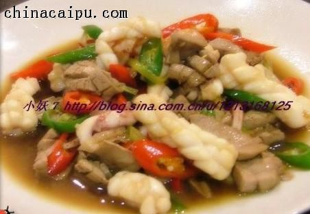 起舞食譜網(wǎng)-豬腰魷魚的做法