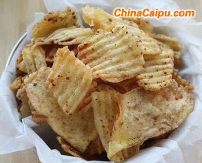 圖片[1]-自制酥脆薯片-起舞食譜網