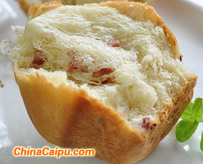 圖片[1]-培根小餐包-起舞食譜網