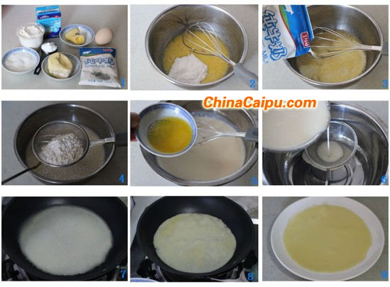 圖片[2]-港式甜品–榴蓮班戟-起舞食譜網