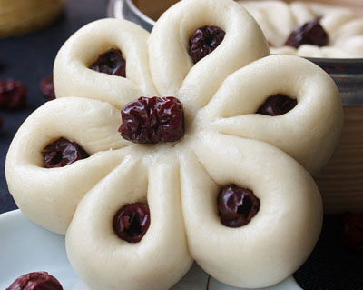 花朵紅棗饃-起舞食譜網