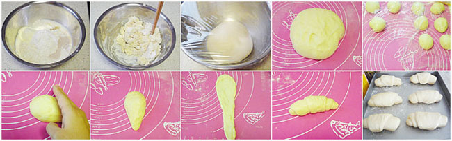 焦糖醬配奶油面包卷