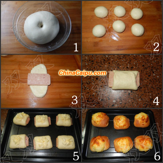 午餐肉芝士面包