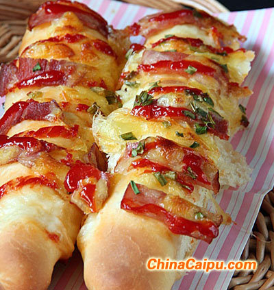 香蔥培根芝士排包-起舞食譜網