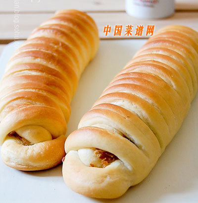 毛毛蟲肉松面包-起舞食譜網